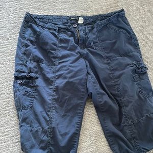 Navy blue cargo shorts